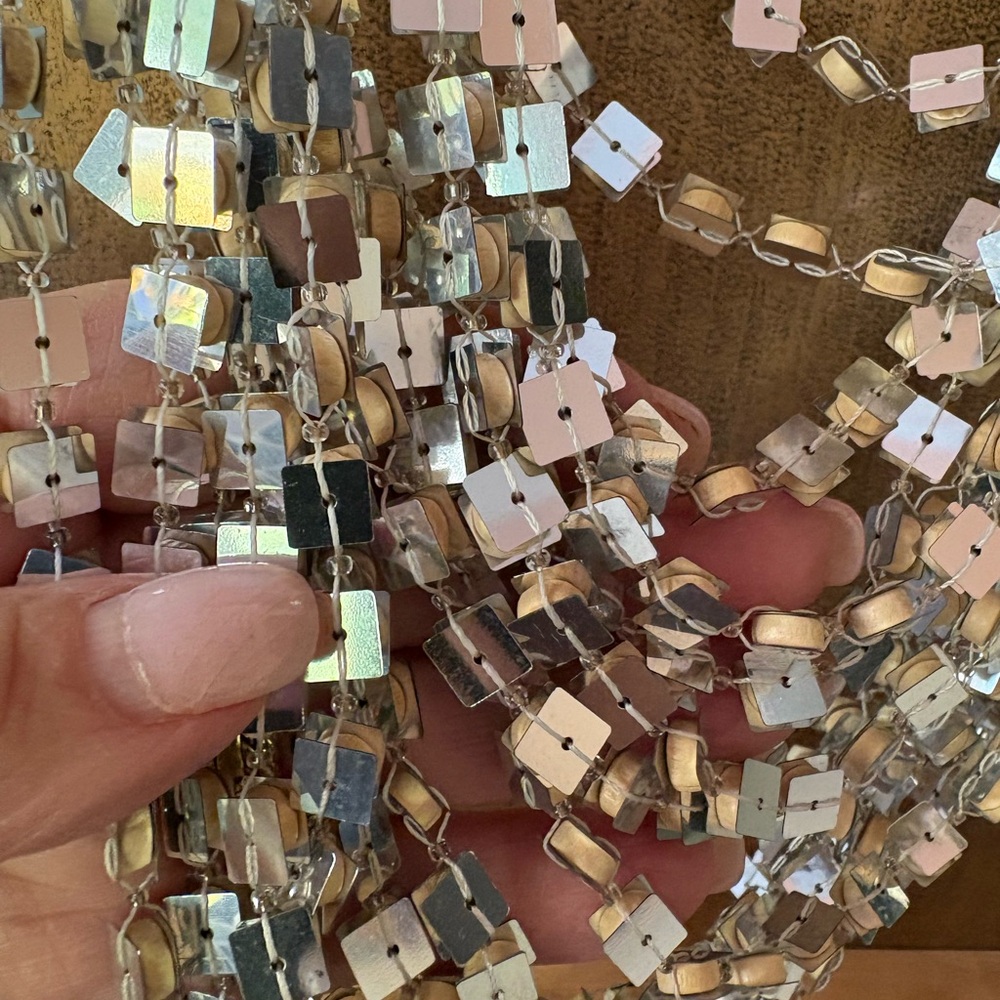 Multi-Layered Super Sparkly Sexy Silver Necklace - Picture 10 of 13